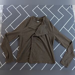 Women's Converse One Star Brown Cardigan